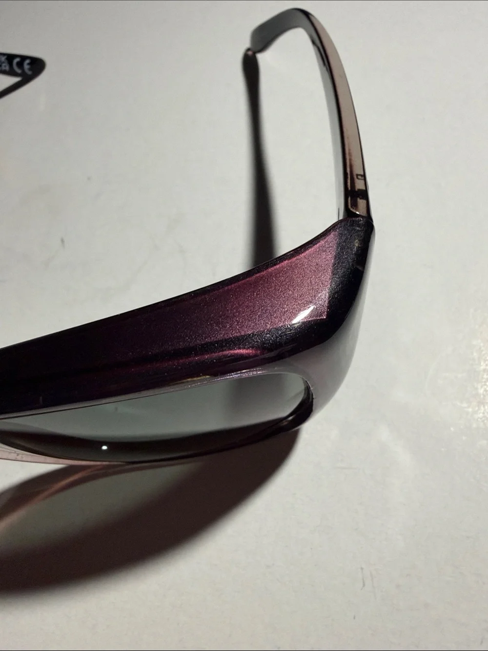 Polar Optics Polarized Fit Over Women's Sunglasses in Dark Purple